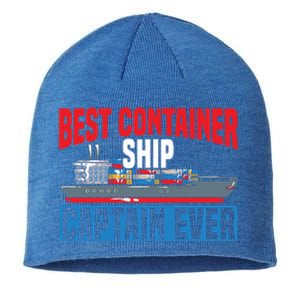 Best Container Ship Captain Ever Maritime Cargo Ship Gift Sustainable Beanie