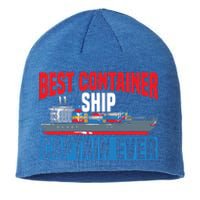 Best Container Ship Captain Ever Maritime Cargo Ship Gift Sustainable Beanie