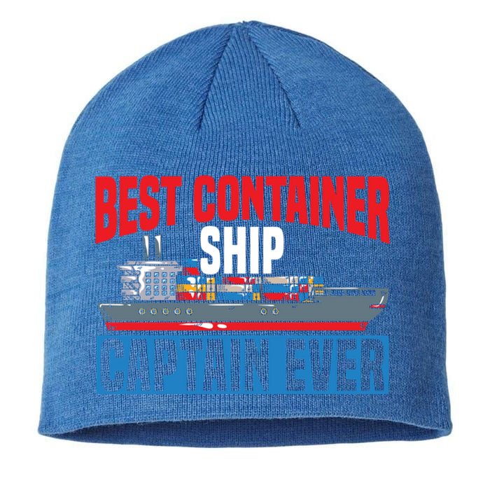 Best Container Ship Captain Ever Maritime Cargo Ship Gift Sustainable Beanie