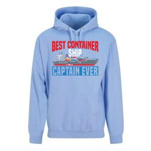 Best Container Ship Captain Ever Maritime Cargo Ship Gift Unisex Surf Hoodie