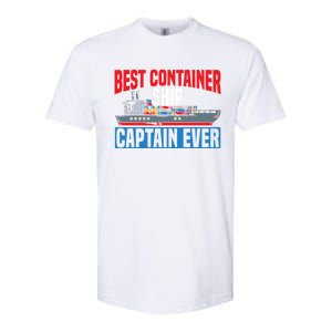 Best Container Ship Captain Ever Maritime Cargo Ship Gift Softstyle CVC T-Shirt