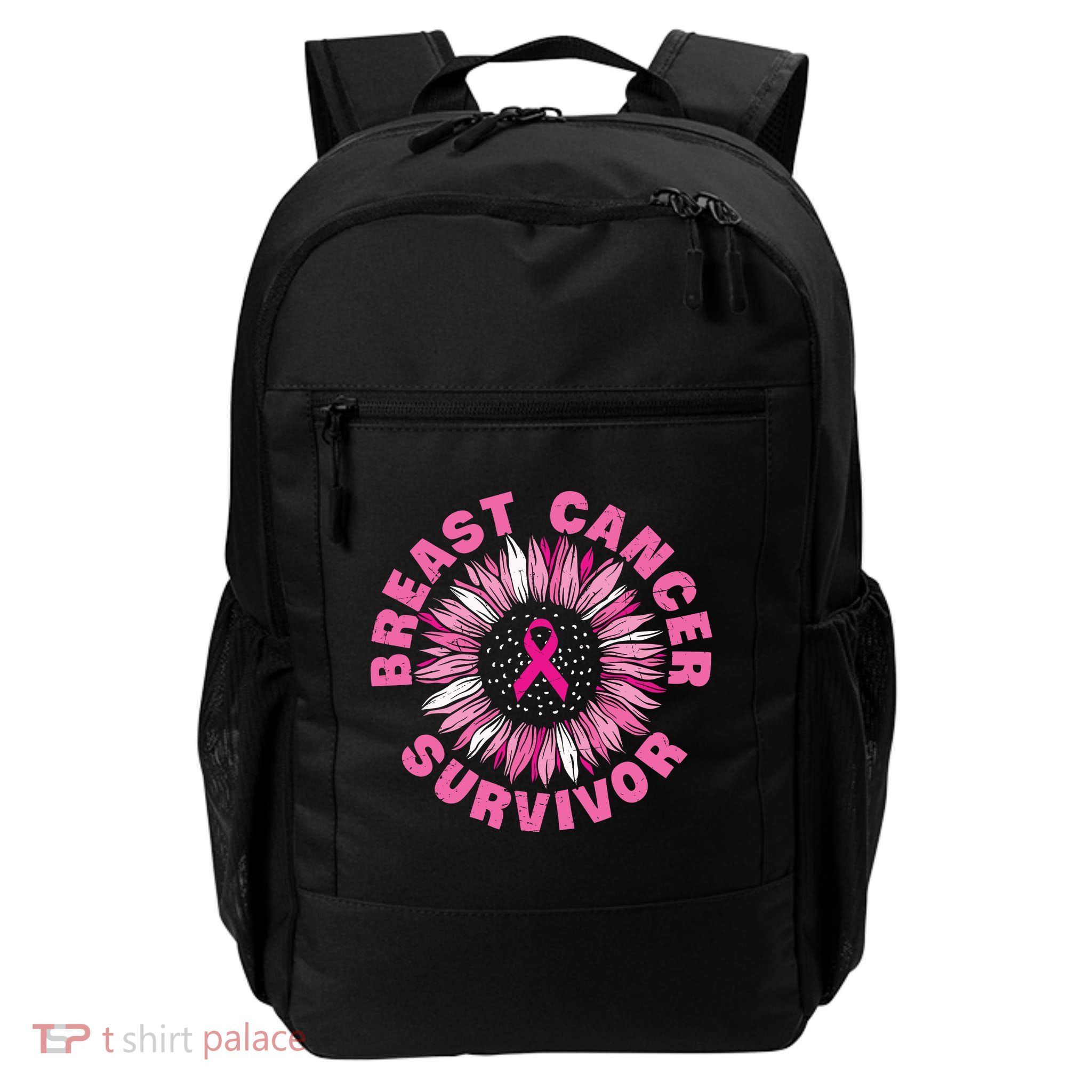 Breast Cancer Survivor Pink Ribbon Backpack