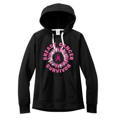 Breast Cancer Survivor Pink Ribbon Women's Fleece Hoodie