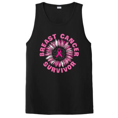 Breast Cancer Survivor Pink Ribbon PosiCharge Competitor Tank