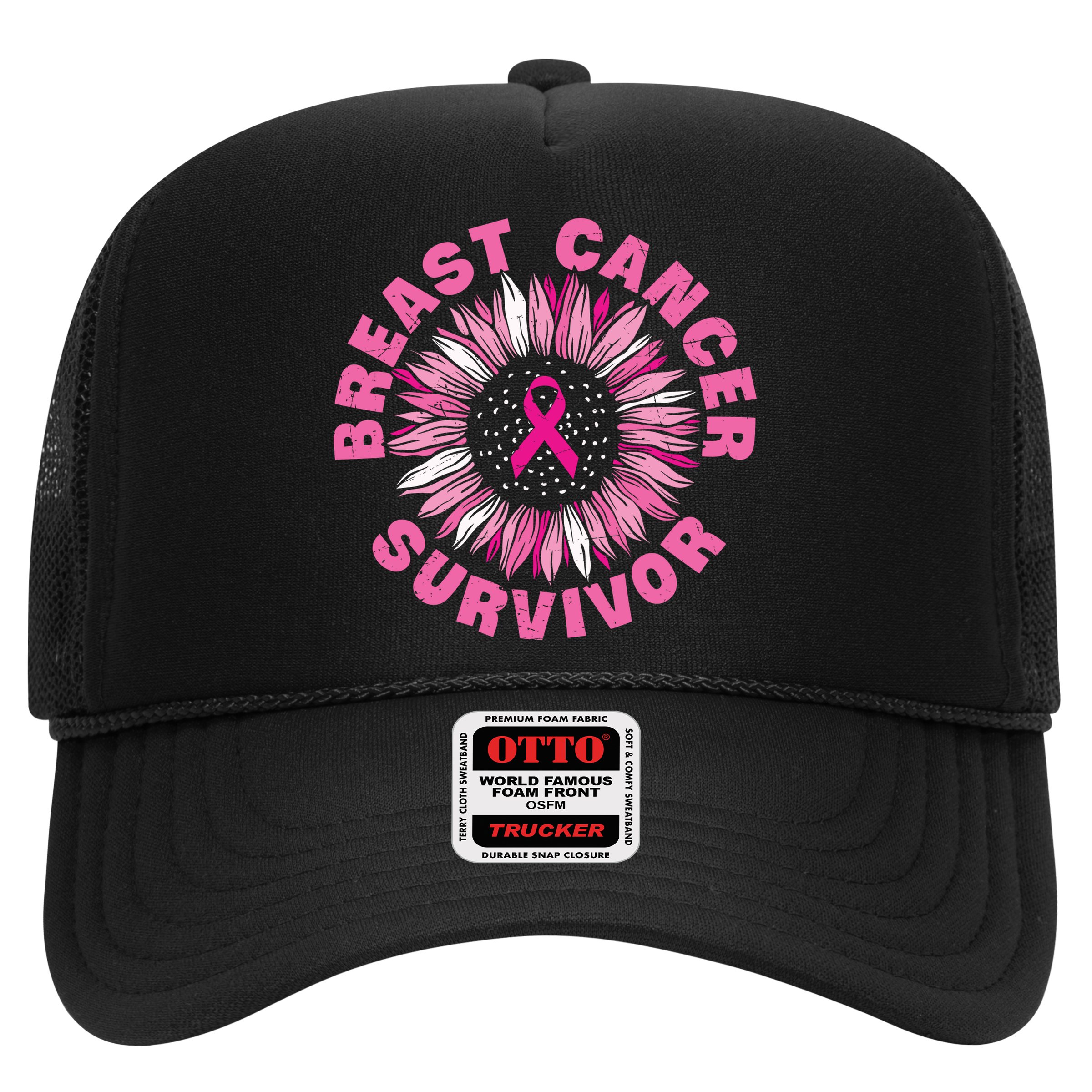 Breast Cancer Survivor Pink Ribbon Hat