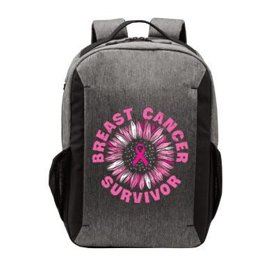 Breast Cancer Survivor Pink Ribbon Vector Backpack