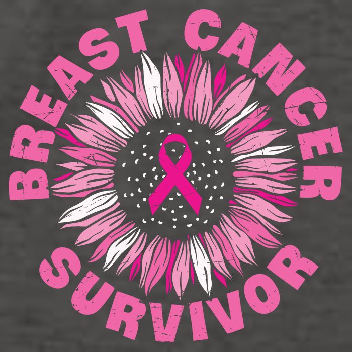 Breast Cancer Survivor Pink Ribbon Vector Backpack