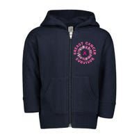 Breast Cancer Survivor Pink Ribbon Toddler Zip Fleece Hoodie