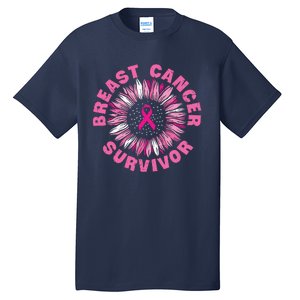 Breast Cancer Survivor Pink Ribbon Tall T-Shirt