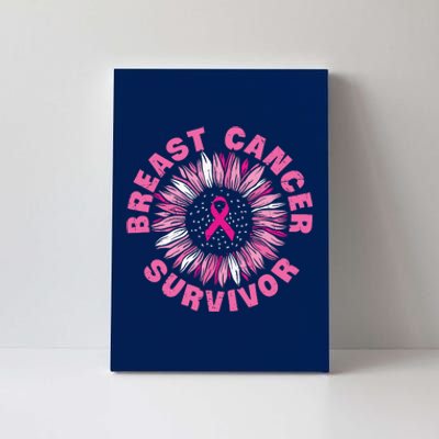 Breast Cancer Survivor Pink Ribbon Canvas