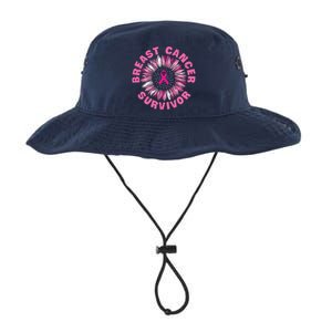 Breast Cancer Survivor Pink Ribbon Legacy Cool Fit Booney Bucket Hat