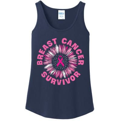 Breast Cancer Survivor Pink Ribbon Ladies Essential Tank