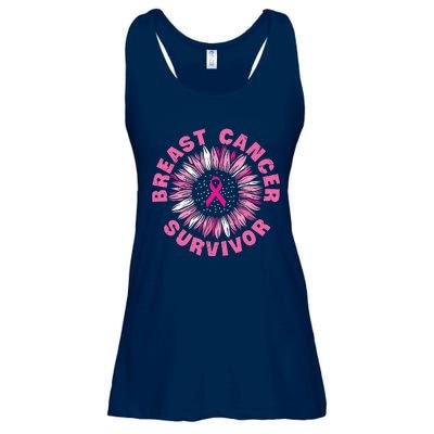 Breast Cancer Survivor Pink Ribbon Ladies Essential Flowy Tank