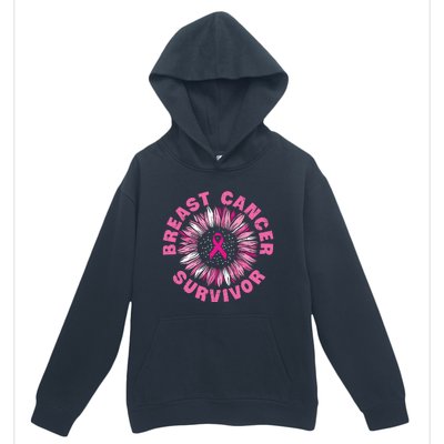 Breast Cancer Survivor Pink Ribbon Urban Pullover Hoodie