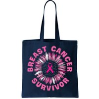 Breast Cancer Survivor Pink Ribbon Tote Bag