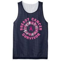 Breast Cancer Survivor Pink Ribbon Mesh Reversible Basketball Jersey Tank