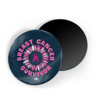 Breast Cancer Survivor Pink Ribbon Magnet