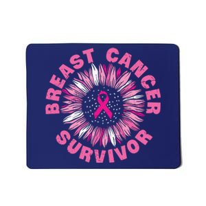 Breast Cancer Survivor Pink Ribbon Mousepad