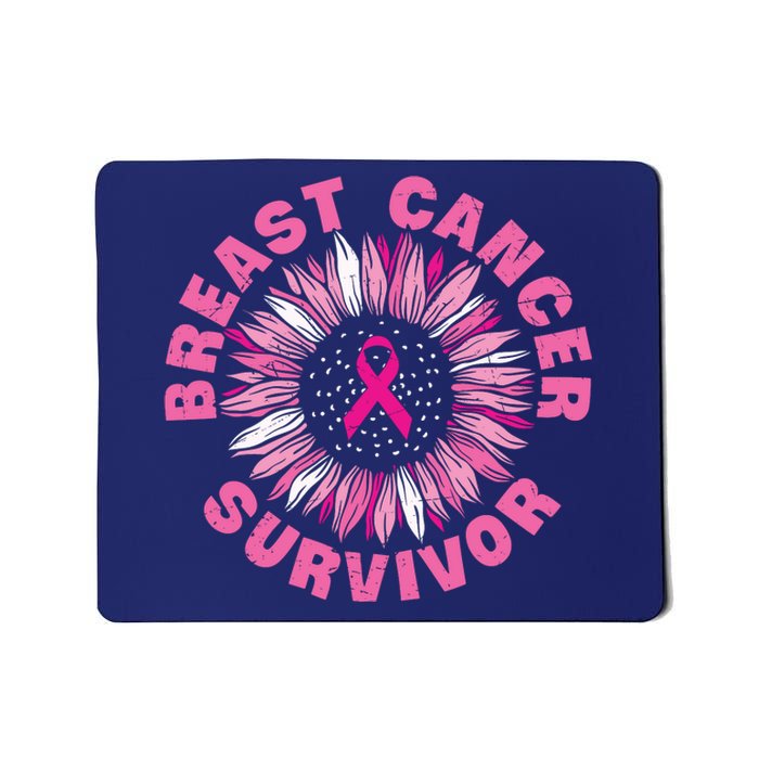 Breast Cancer Survivor Pink Ribbon Mousepad