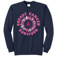 Breast Cancer Survivor Pink Ribbon Tall Sweatshirt