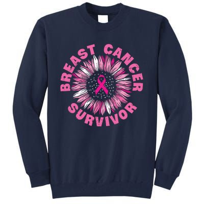 Breast Cancer Survivor Pink Ribbon Tall Sweatshirt