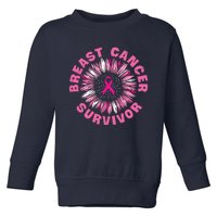 Breast Cancer Survivor Pink Ribbon Toddler Sweatshirt