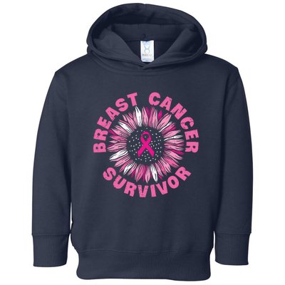 Breast Cancer Survivor Pink Ribbon Toddler Hoodie