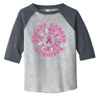 Breast Cancer Survivor Pink Ribbon Toddler Fine Jersey T-Shirt