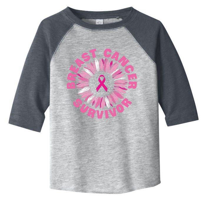 Breast Cancer Survivor Pink Ribbon Toddler Fine Jersey T-Shirt