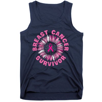 Breast Cancer Survivor Pink Ribbon Tank Top