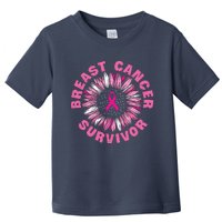 Breast Cancer Survivor Pink Ribbon Toddler T-Shirt