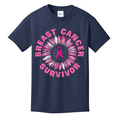 Breast Cancer Survivor Pink Ribbon Kids T-Shirt