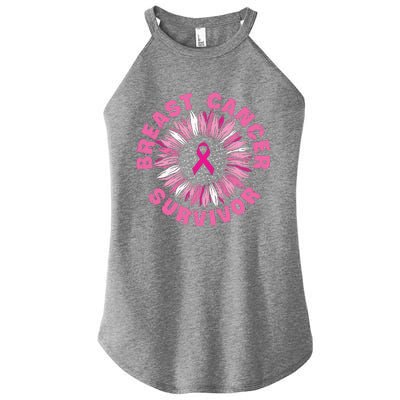 Breast Cancer Survivor Pink Ribbon Women's Perfect Tri Rocker Tank