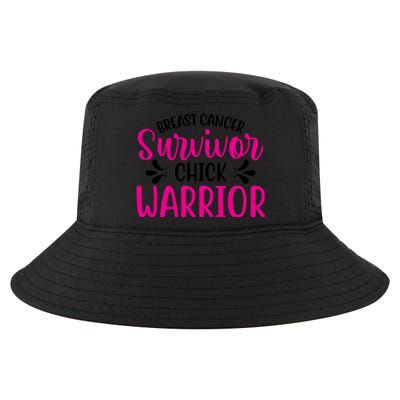 Breast Cancer Survivor Chick Warrior Cool Comfort Performance Bucket Hat