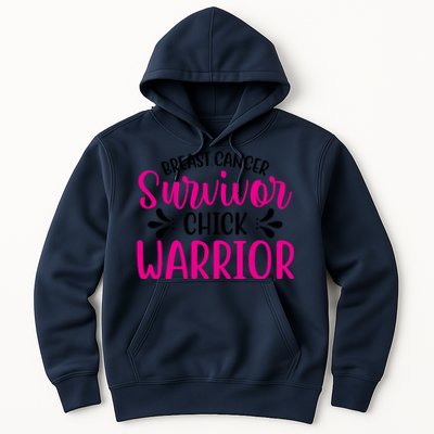 Breast Cancer Survivor Chick Warrior Hoodie