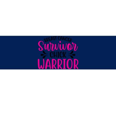 Breast Cancer Survivor Chick Warrior Bumper Sticker