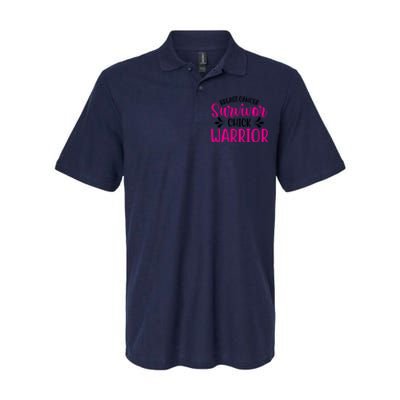 Breast Cancer Survivor Chick Warrior Softstyle Adult Sport Polo