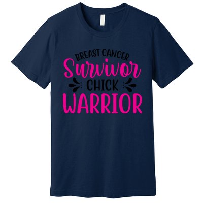 Breast Cancer Survivor Chick Warrior Premium T-Shirt