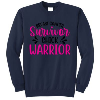 Breast Cancer Survivor Chick Warrior Tall Sweatshirt