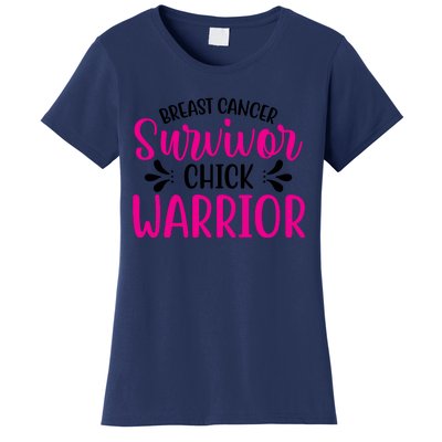 Breast Cancer Survivor Chick Warrior Women's T-Shirt