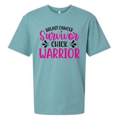 Breast Cancer Survivor Chick Warrior Sueded Cloud Jersey T-Shirt