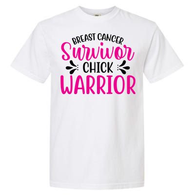 Breast Cancer Survivor Chick Warrior Garment-Dyed Heavyweight T-Shirt