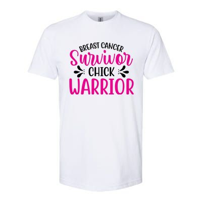 Breast Cancer Survivor Chick Warrior Softstyle CVC T-Shirt