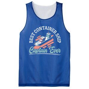 Best Container Ship Captain Ever Maritime Cargo Ship Gift Mesh Reversible Basketball Jersey Tank