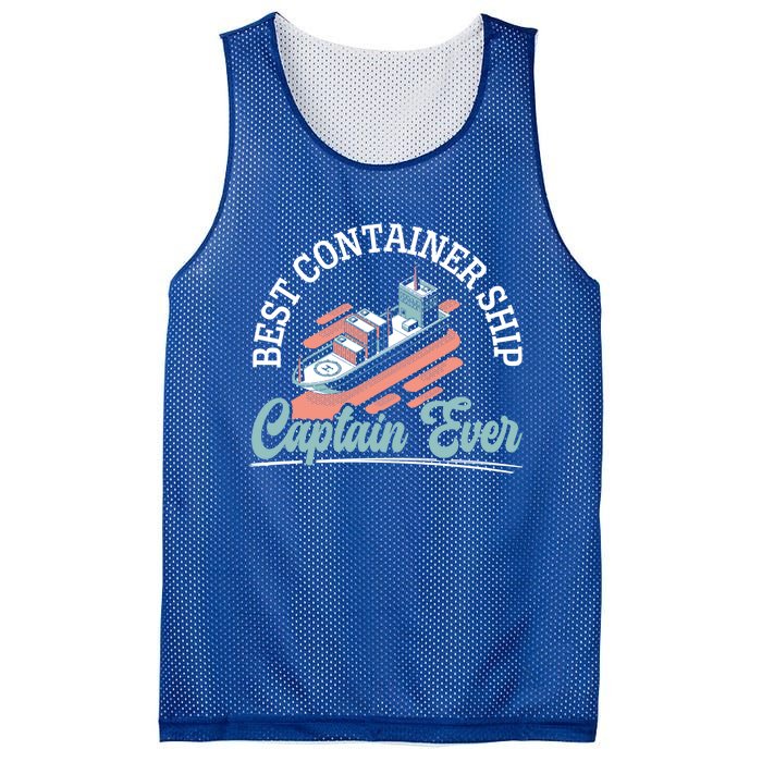 Best Container Ship Captain Ever Maritime Cargo Ship Gift Mesh Reversible Basketball Jersey Tank