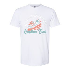 Best Container Ship Captain Ever Maritime Cargo Ship Gift Softstyle CVC T-Shirt