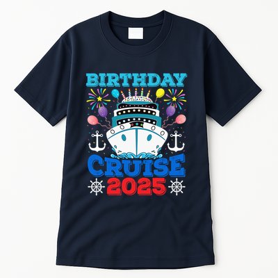 Birthday Cruise Squad 2025 Family Birthday Party Vacation Tall T-Shirt