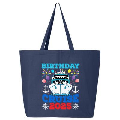 Birthday Cruise Squad 2025 Family Birthday Party Vacation 25L Jumbo Tote