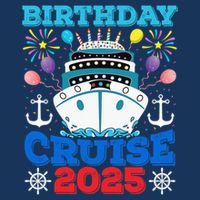 Birthday Cruise Squad 2025 Family Birthday Party Vacation Zip Tote Bag