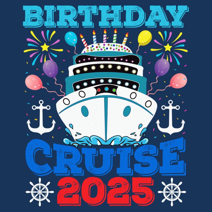 Birthday Cruise Squad 2025 Family Birthday Party Vacation Zip Tote Bag